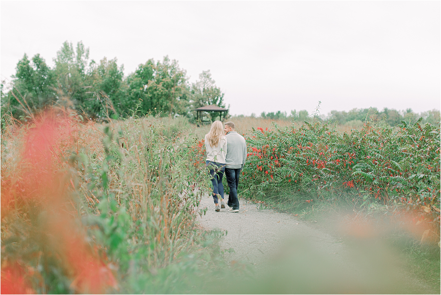 Rainy Iowa City Engagement Session