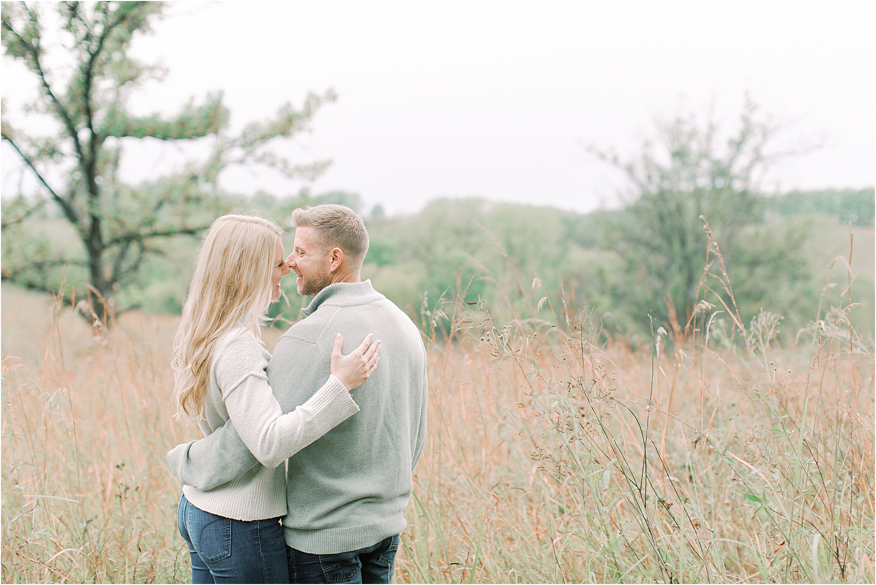 Rainy Iowa City Engagement Session