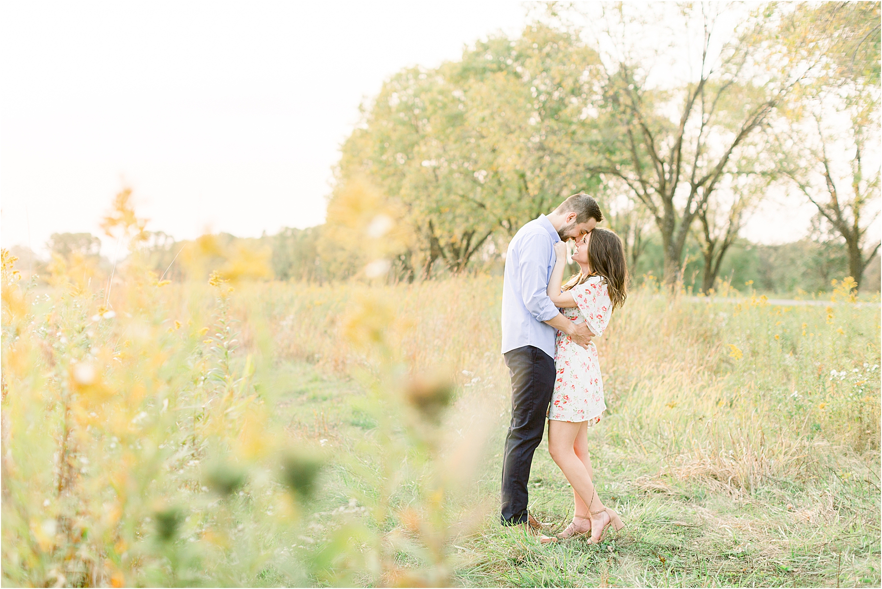 Iowa Sunset Engagement Session
