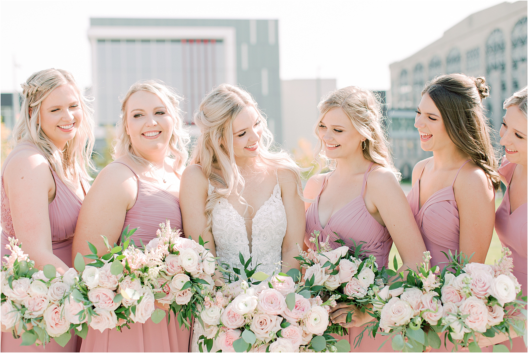 mauve bridesmaid dresses