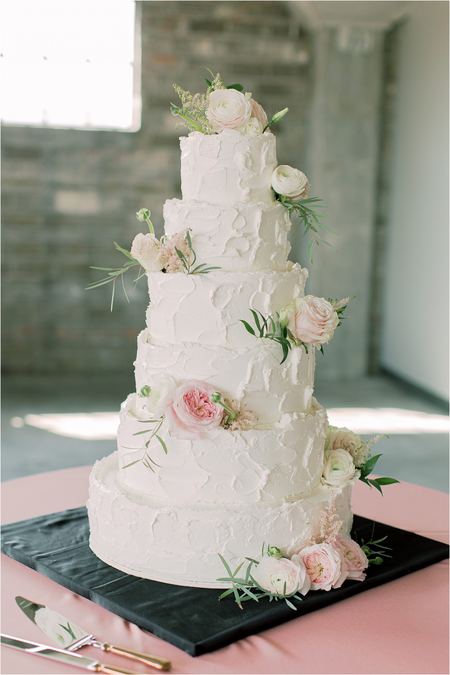layered wedding cake