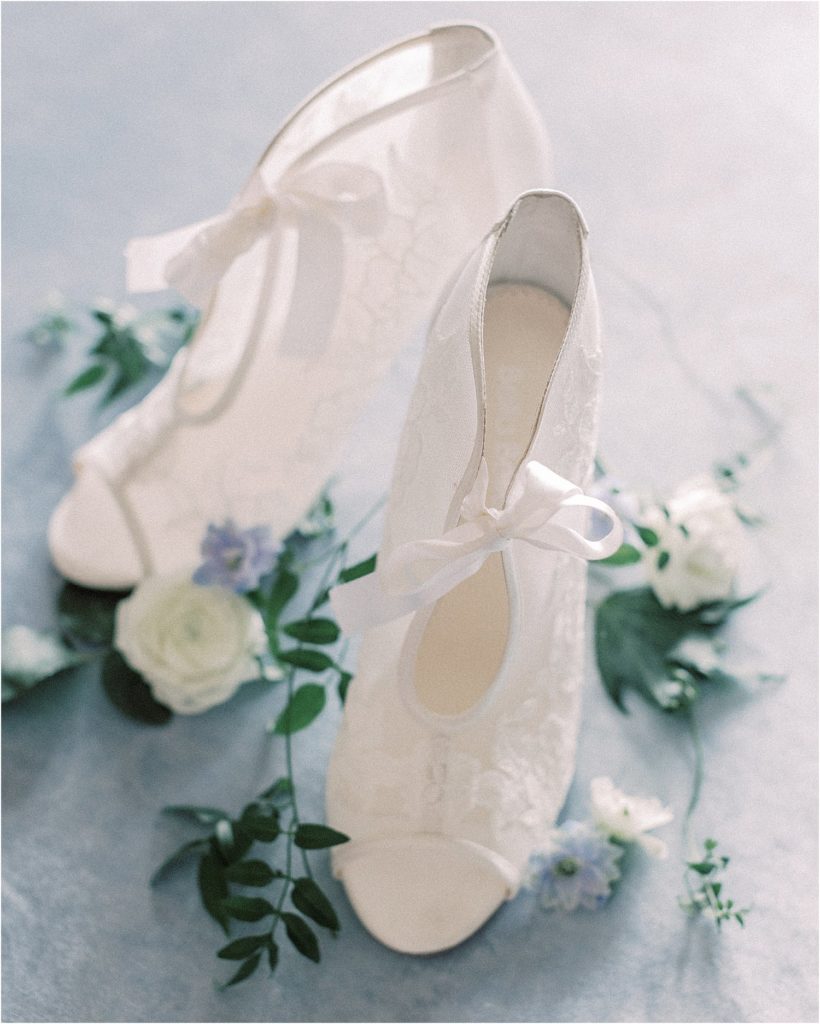 Bella Belle wedding booties —National Czech and Slovak Museum Wedding Editorial with themes from Bridgerton.