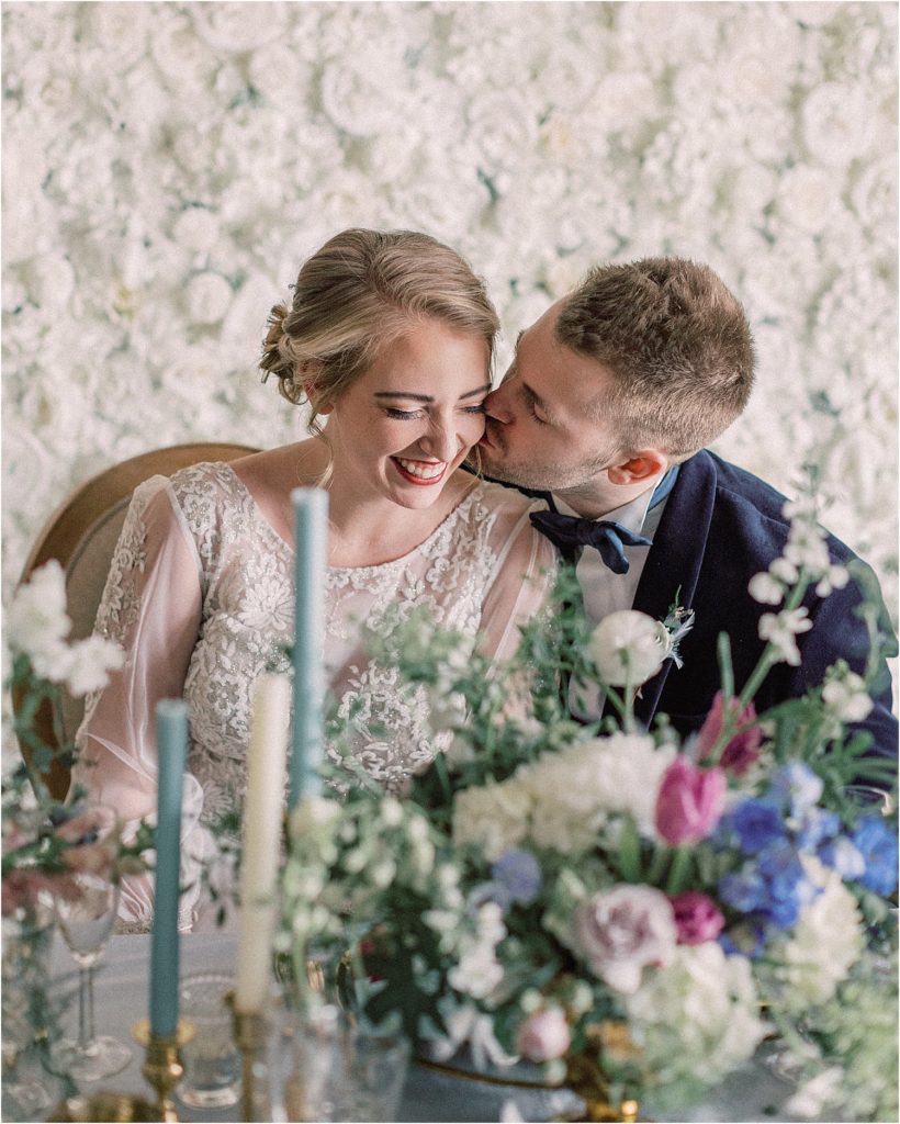 National Czech and Slovak Museum Wedding Editorial with themes from Bridgerton.