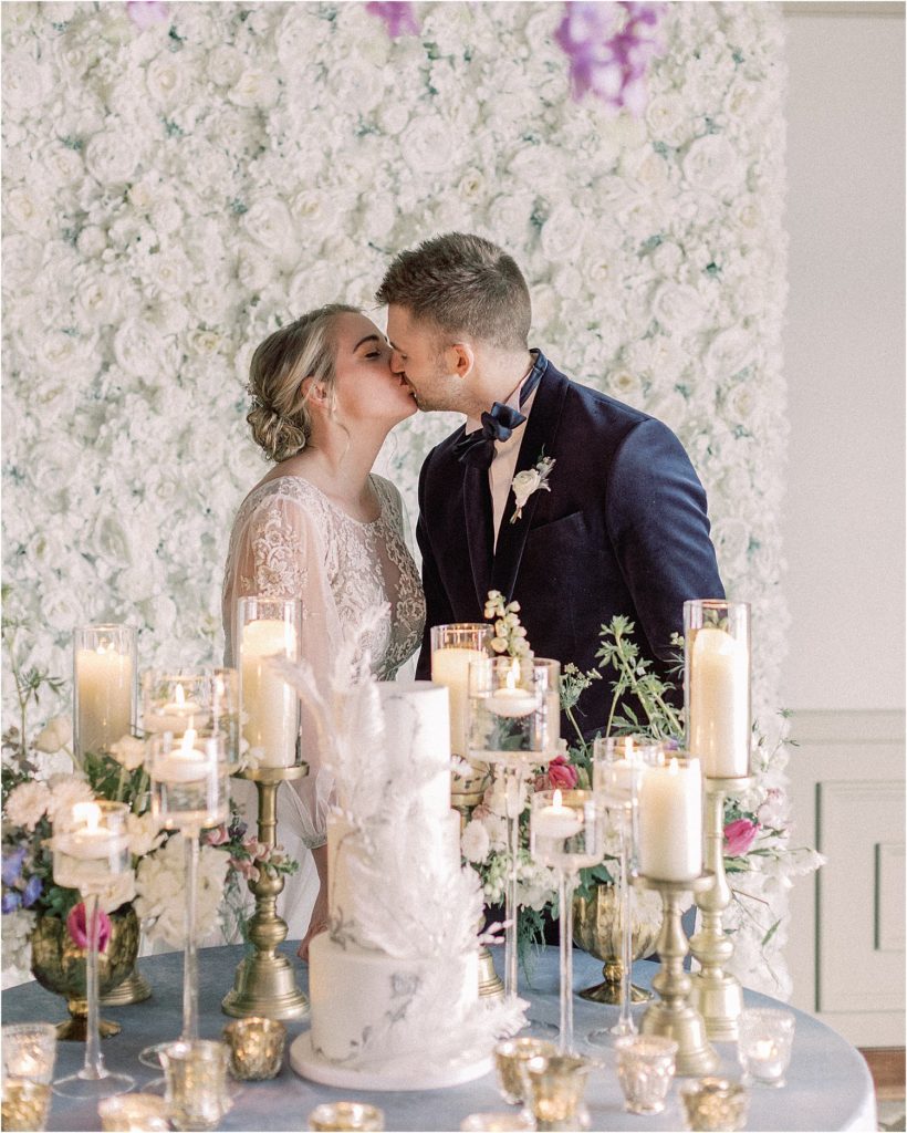 National Czech and Slovak Museum Wedding Editorial with themes from Bridgerton.