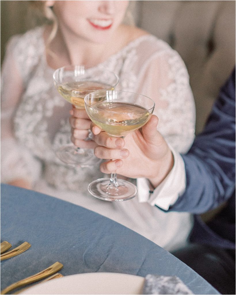 National Czech and Slovak Museum Wedding Editorial with themes from Bridgerton.