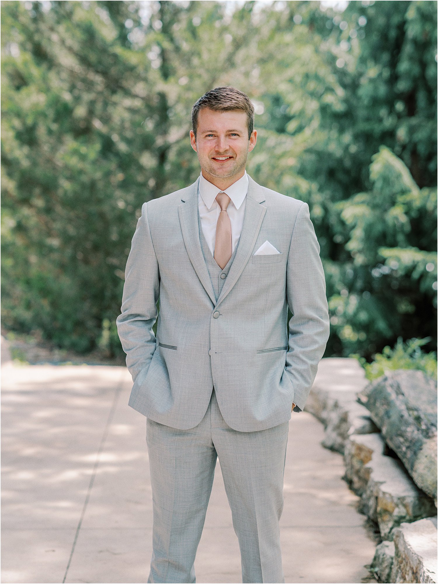 Groom at Celebration Farm Wedding