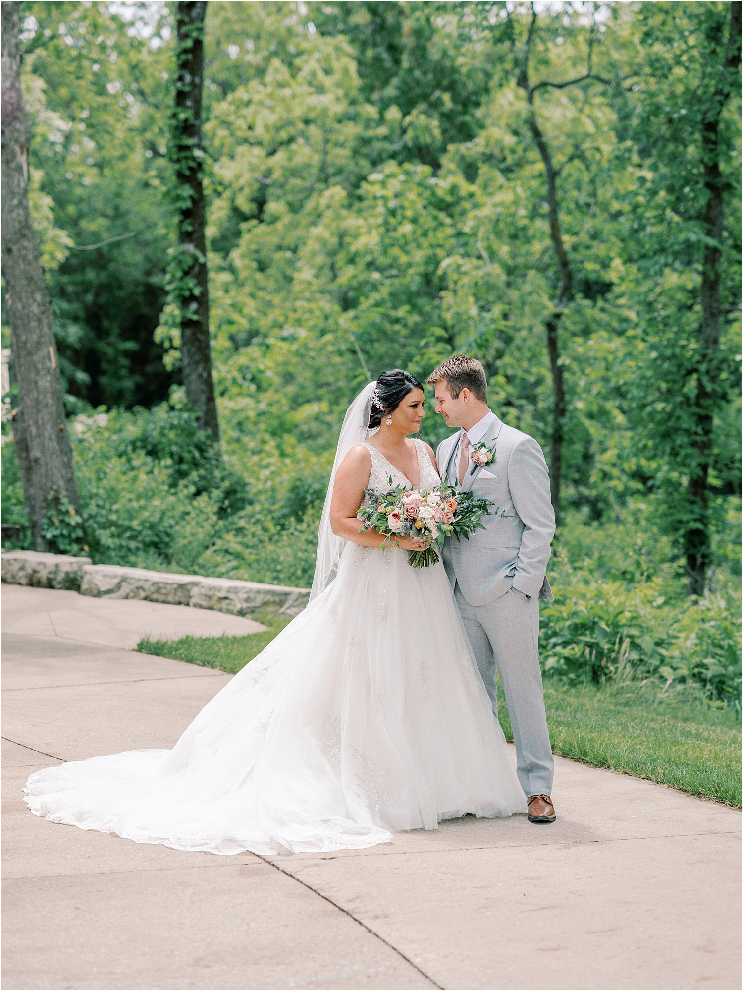 Bride and Groom at Celebration Farm Wedding