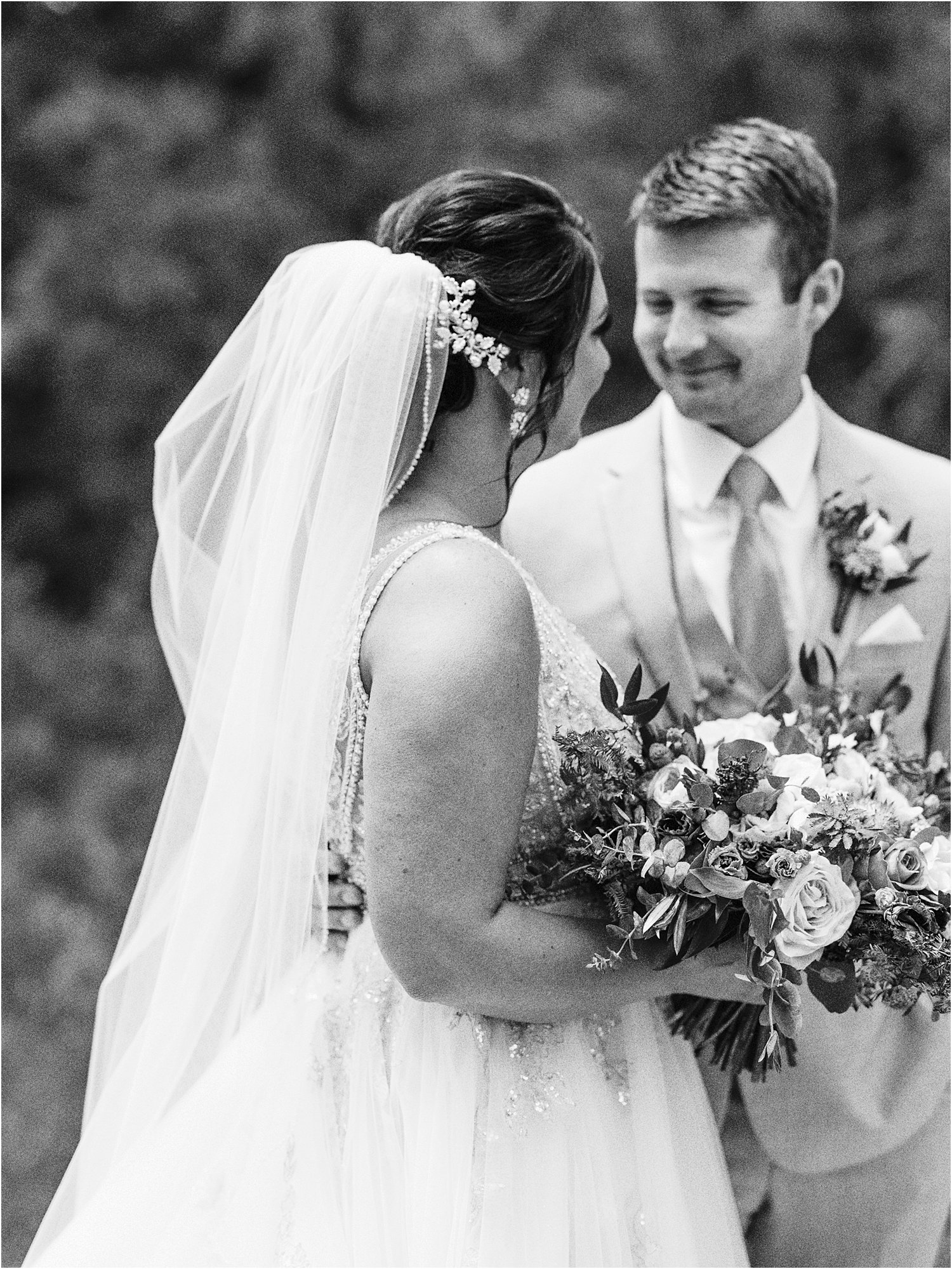 Bride and Groom at Celebration Farm Wedding