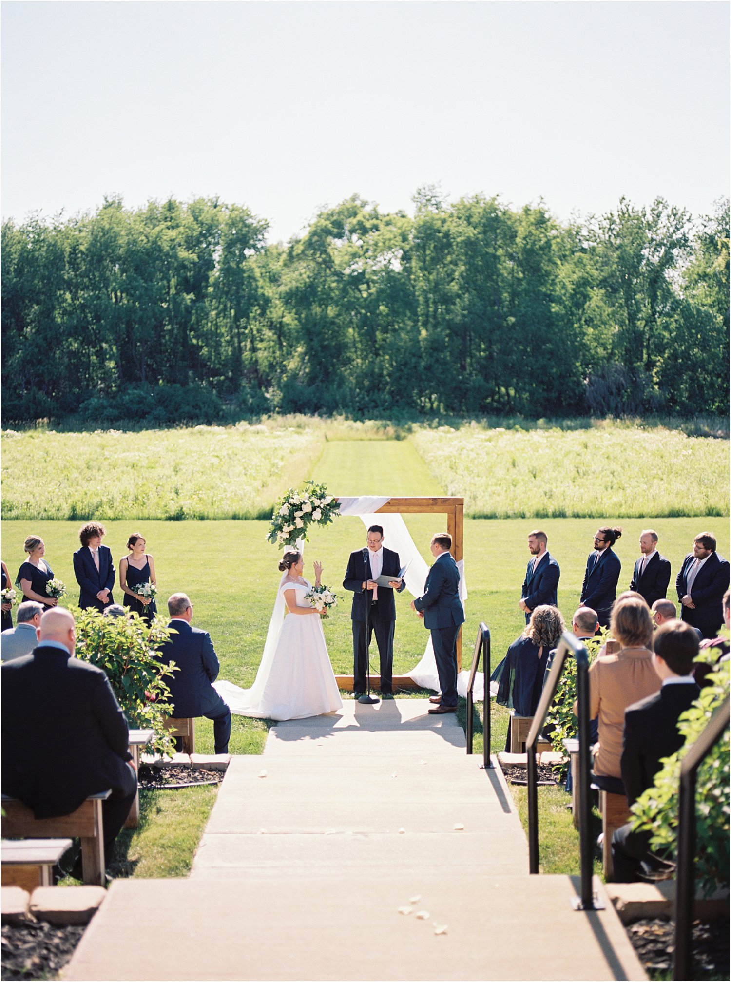 Film Photography of wedding ceremony