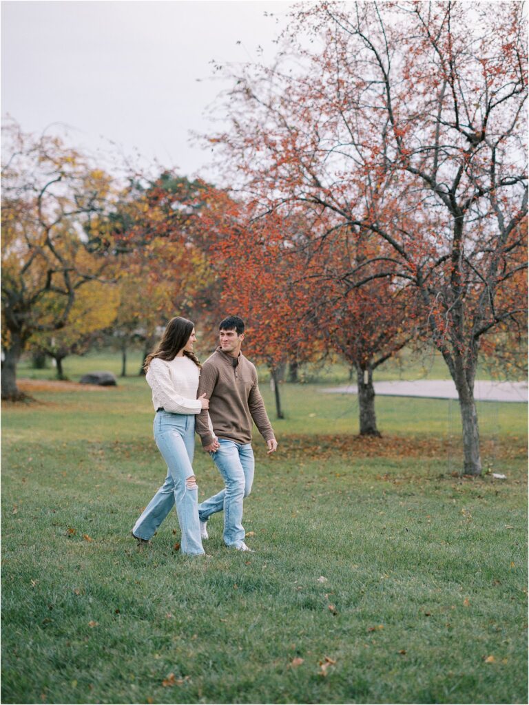 Engagement Session at Water Works Park, Des Moines