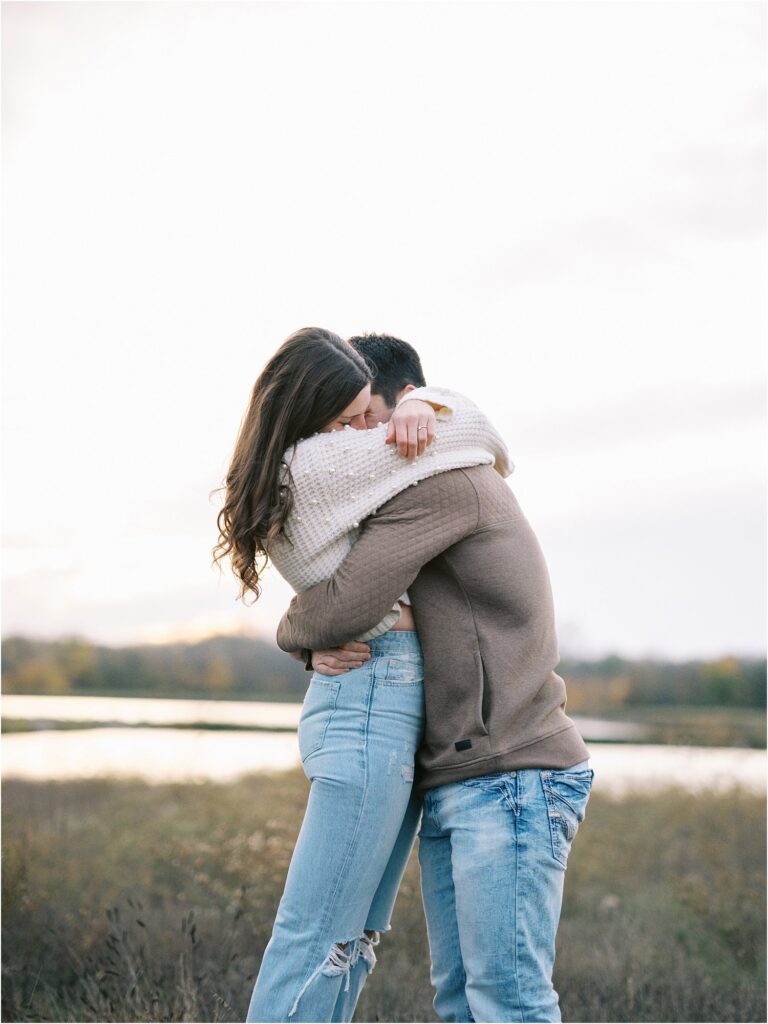 Engagement Session at Water Works Park, Des Moines