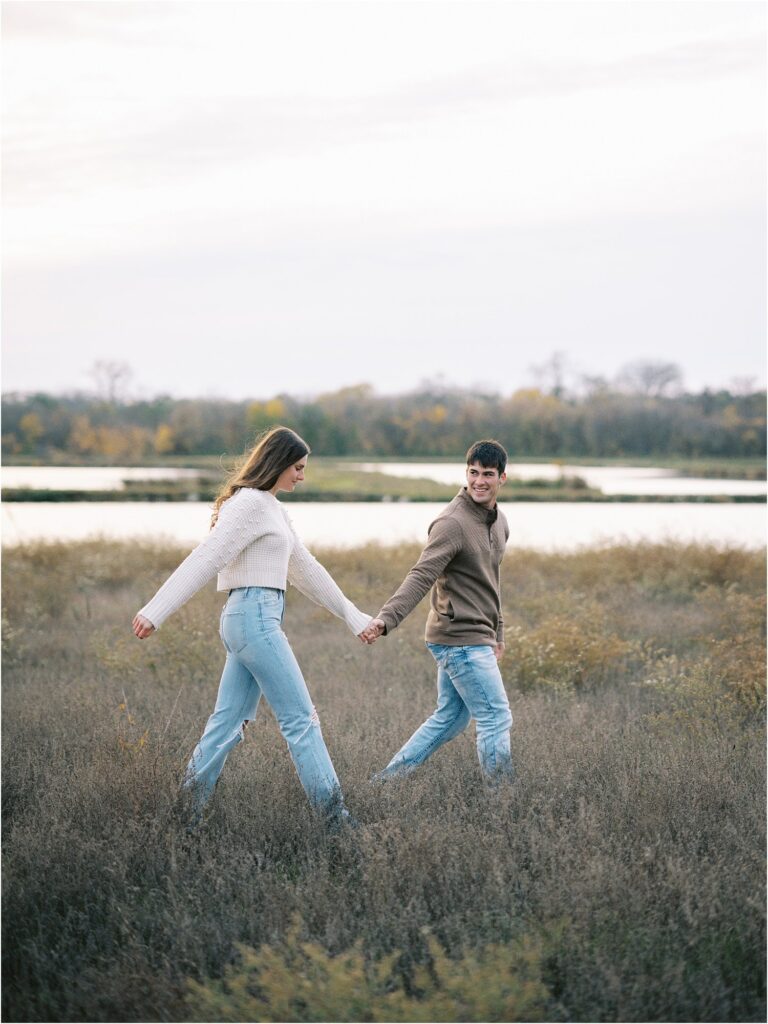 Engagement Session at Water Works Park, Des Moines