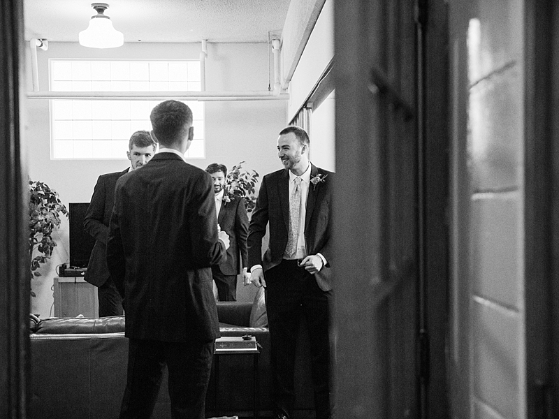 Groomsmen getting ready at Country Cathedral Wedding