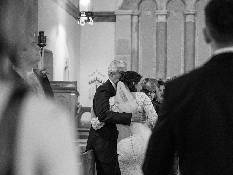 Family at Country Cathedral Wedding