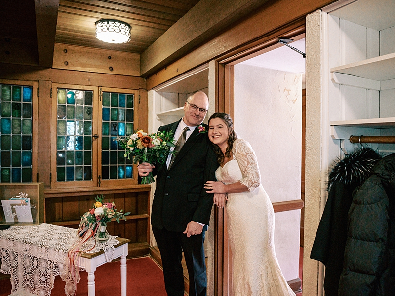 Bride and dad at Country Cathedral Wedding