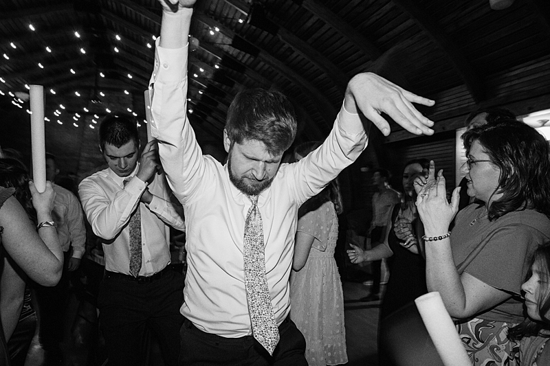 Wedding reception dancing
