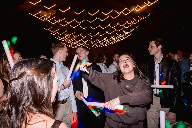 Bride dancing at wedding reception