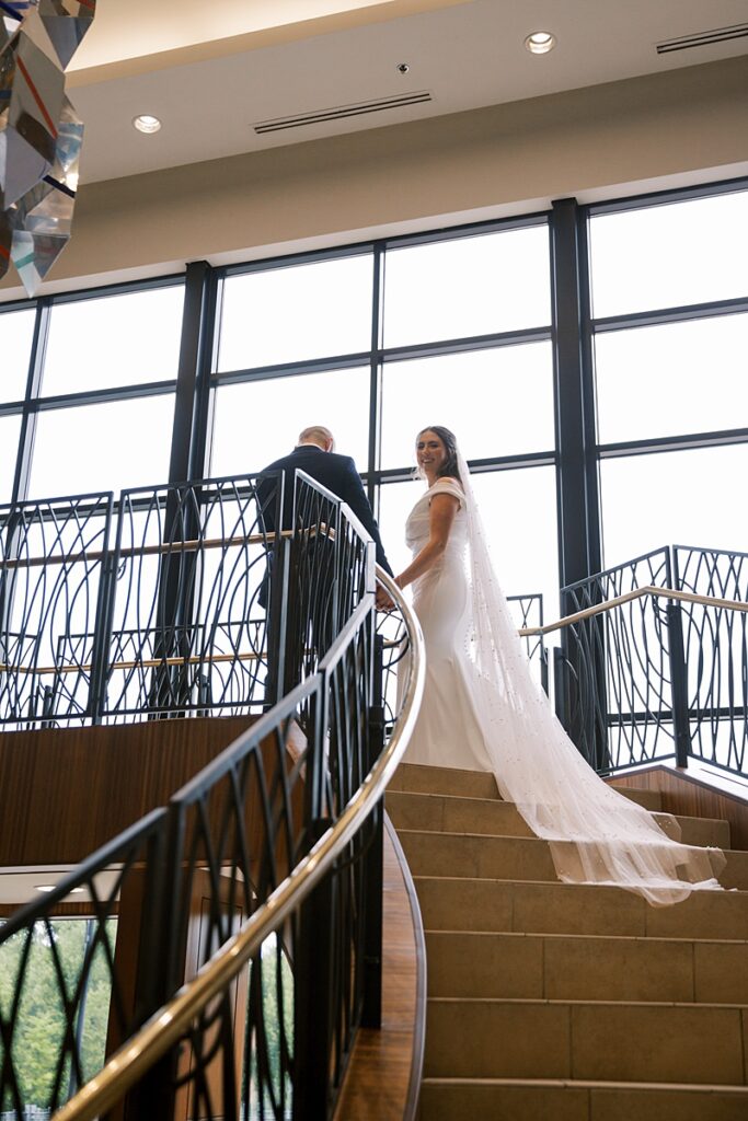 Bride and Groom at Hyatt Regency Coralville